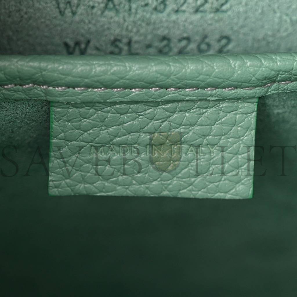 Ce1i*e DRUMMED CALFSKIN NANO LUGGAGE CELADON (21*20*10cm) Master Quality