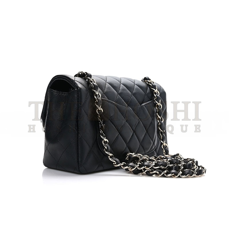 Ch**el LAMBSKIN QUILTED MINI FLAP BAG 1242244 (20*12*6cm) Master Quality