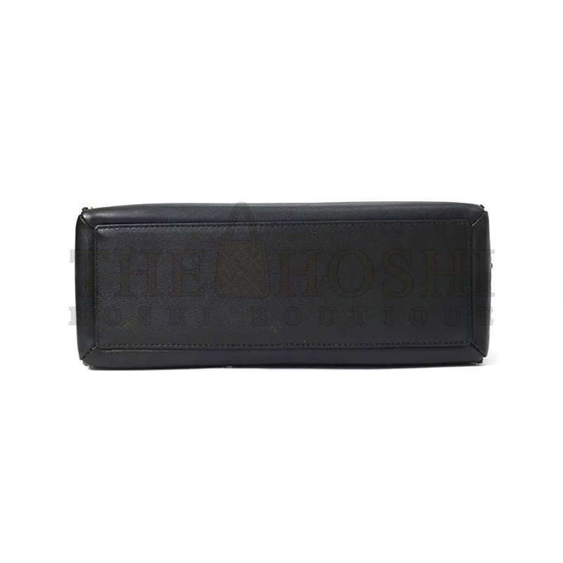 Ch**el BLACK MATELASSÉ CALFSKIN CHAINED SHOPPING TOTE AS2739 (36*30*11cm) Master Quality