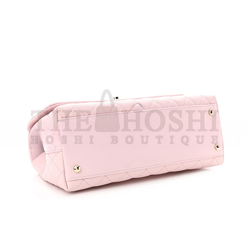 Ch**el CAVIAR QUILTED MEDIUM COCO HANDLE FLAP 1461424 (29*18*12cm) Master Quality