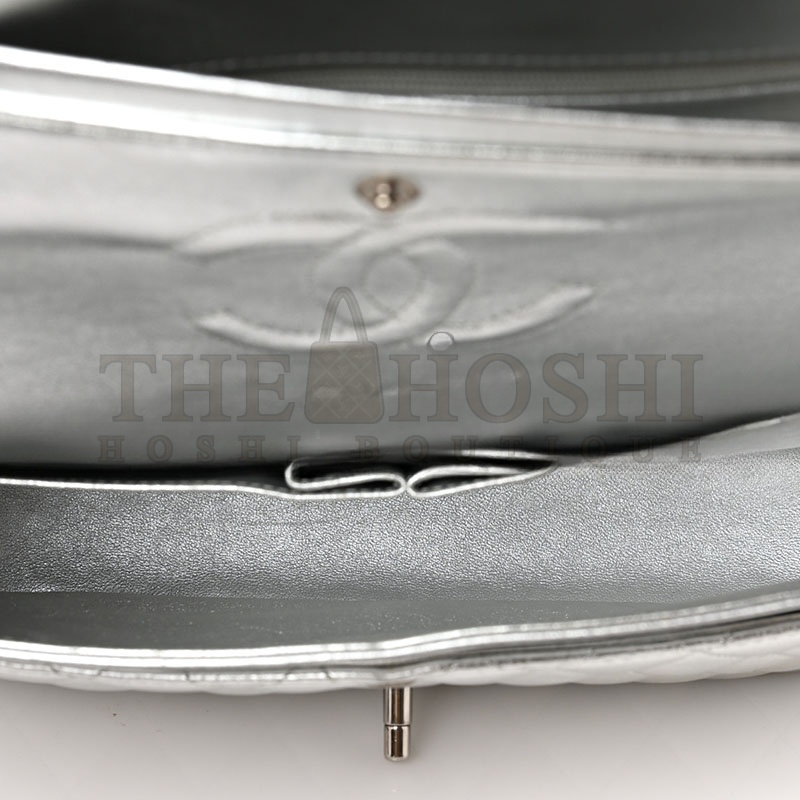 Ch**el METALLIC MEDIUM DOUBLE FLAP 1109300 (25*15*6cm) Master Quality