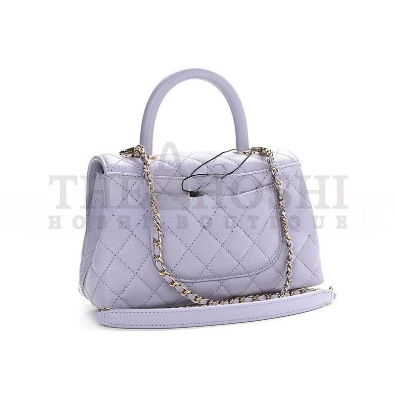 Ch**el CAVIAR QUILTED MINI COCO HANDLE FLAP 1000665 (23*14*9cm) Master Quality
