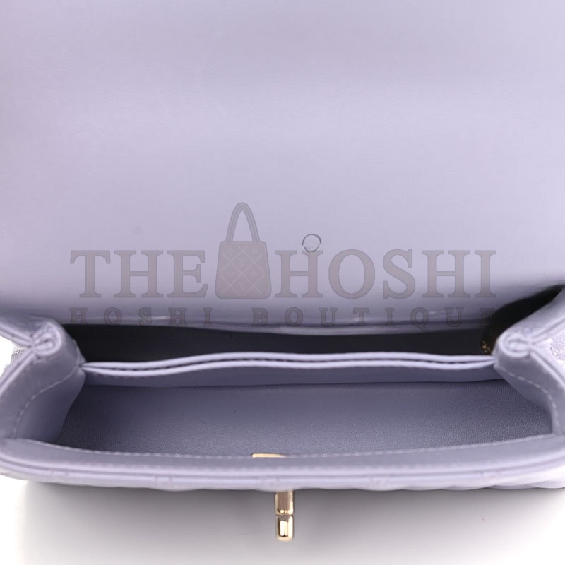 Ch**el CAVIAR QUILTED MINI COCO HANDLE FLAP 1000665 (23*14*9cm) Master Quality