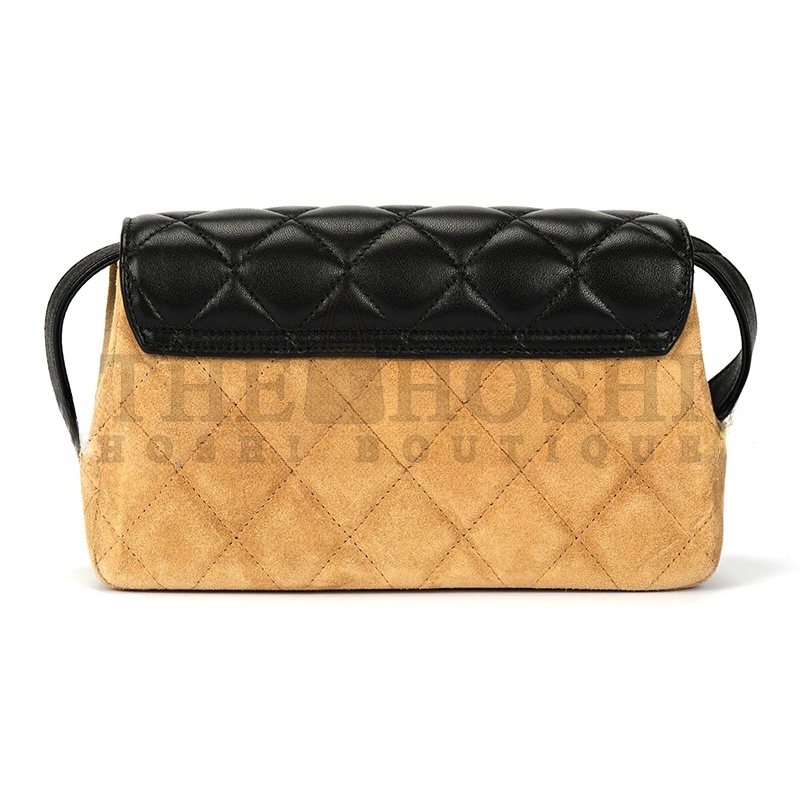 Ch**el BLACK SUEDE FLAP CROSSBODY BAG AP4677 (19.5*11.5*5cm) Master Quality