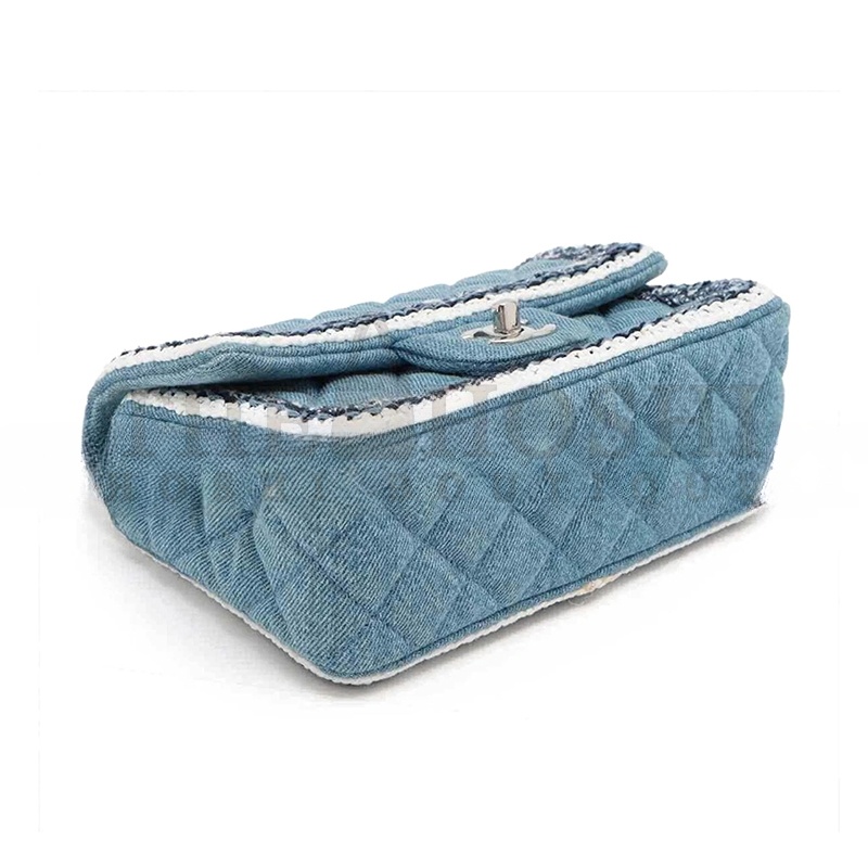 Ch**el DENIM QUILTED SHOULDER BAG 239360 (20*12.4*7.1cm) Master Quality