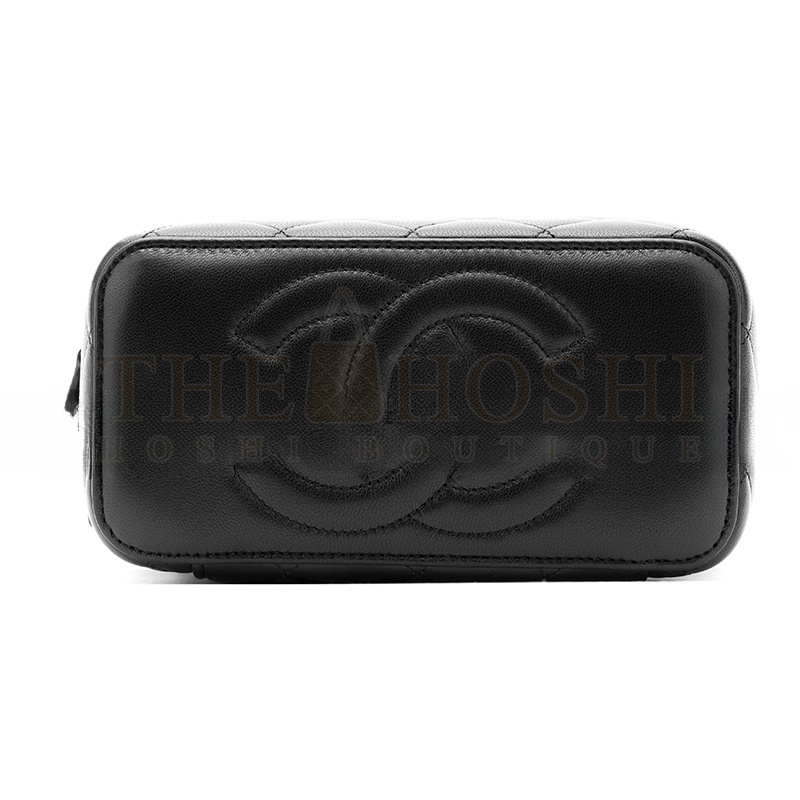 Ch**el SMALL QUILTED VANITY CASE WITH CHAIN AP2303 B18602 94305 (16*10*8cm) Master Quality