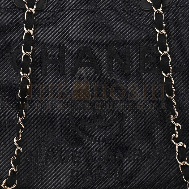 Ch**el MIXED FIBERS CALFSKIN MEDIUM DEAUVILLE TOTE 1180865 (39*29*20cm) Master Quality