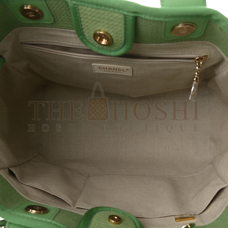 Ch**el MIXED FIBERS SMALL DEAUVILLE TOTE 1218564 (34*26*17cm) Master Quality