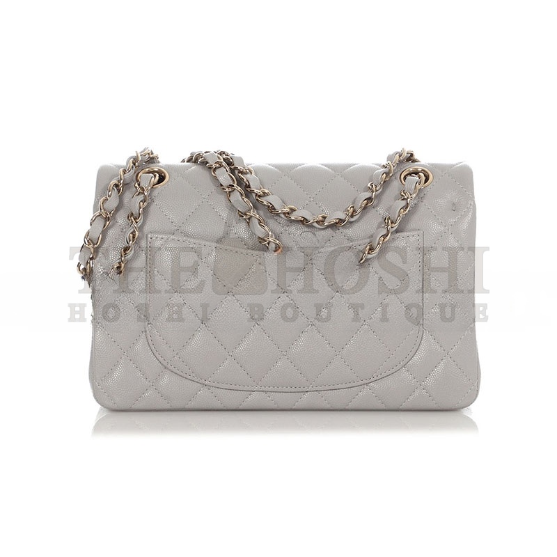 Ch**el CAVIAR QUILTED SMALL CLASSIC DOUBLE FLAP 1302411 (23*14*6cm) Master Quality