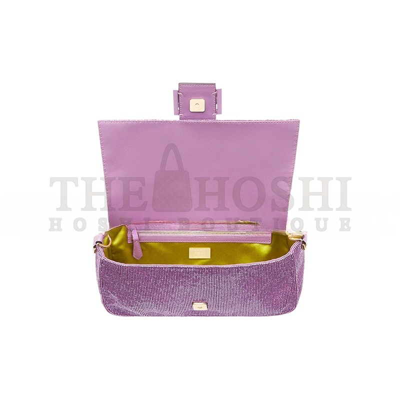 F**di BEADED BAGUETTE PURPLE SHOULDER BAG 8BR600AM2LF1JCO (27*15*6m) Master Quality