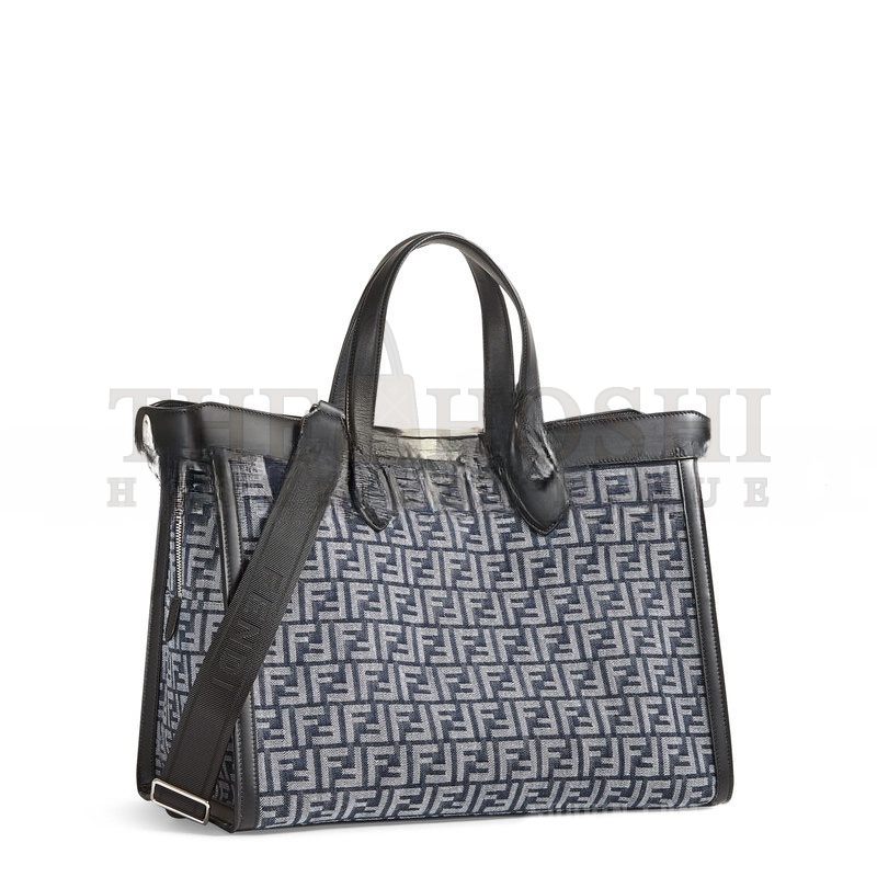 F**di PEEKABOO ISEEU FORTY8 HANDBAG BLUE FF DENIM HANDBAG 7VA566AMA8F1KAC (41*29.5*16cm) Master Quality