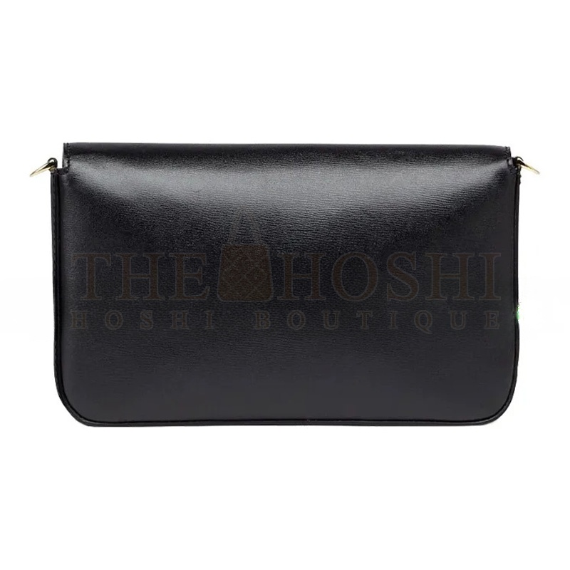 F**di VITELLO PALMELLATO WALLET ON CHAIN WITH POUCHES BLACK 8BS032AHM0F0KUR (22*12*4cm) Master Quality