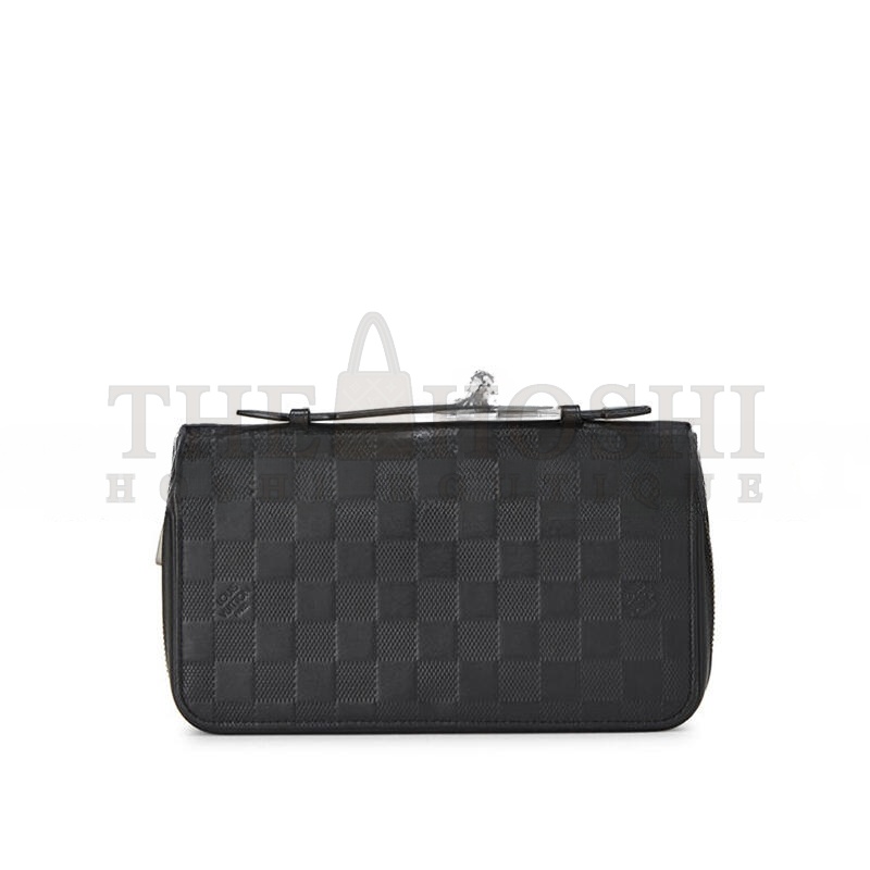 L0vis Vvtt0n BLACK DAMIER INFINI ZIPPY XL M61254 (22*13.5*4cm) Master Quality