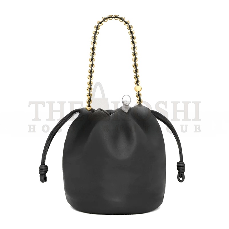 L0ew* FLAMENCO PURSE BUCKET IN MELLOW NAPPA LAMBSKIN A411FPBX02-1100 (32*24*17cm) Master Quality