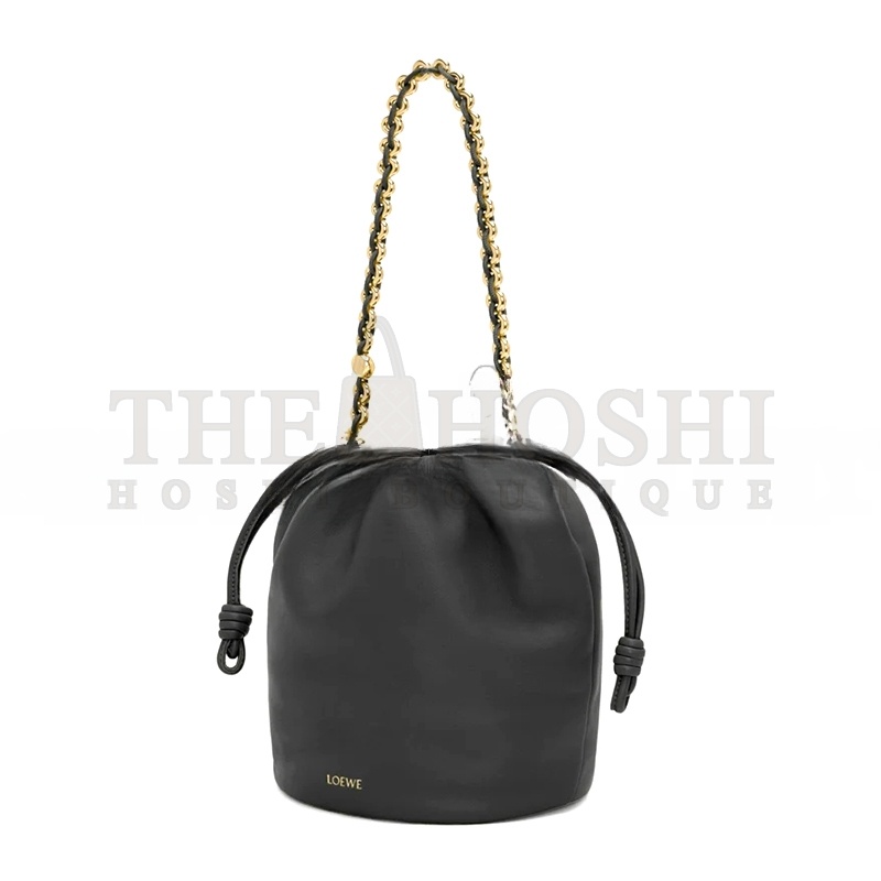 L0ew* FLAMENCO PURSE BUCKET IN MELLOW NAPPA LAMBSKIN A411FPBX02-1100 (32*24*17cm) Master Quality