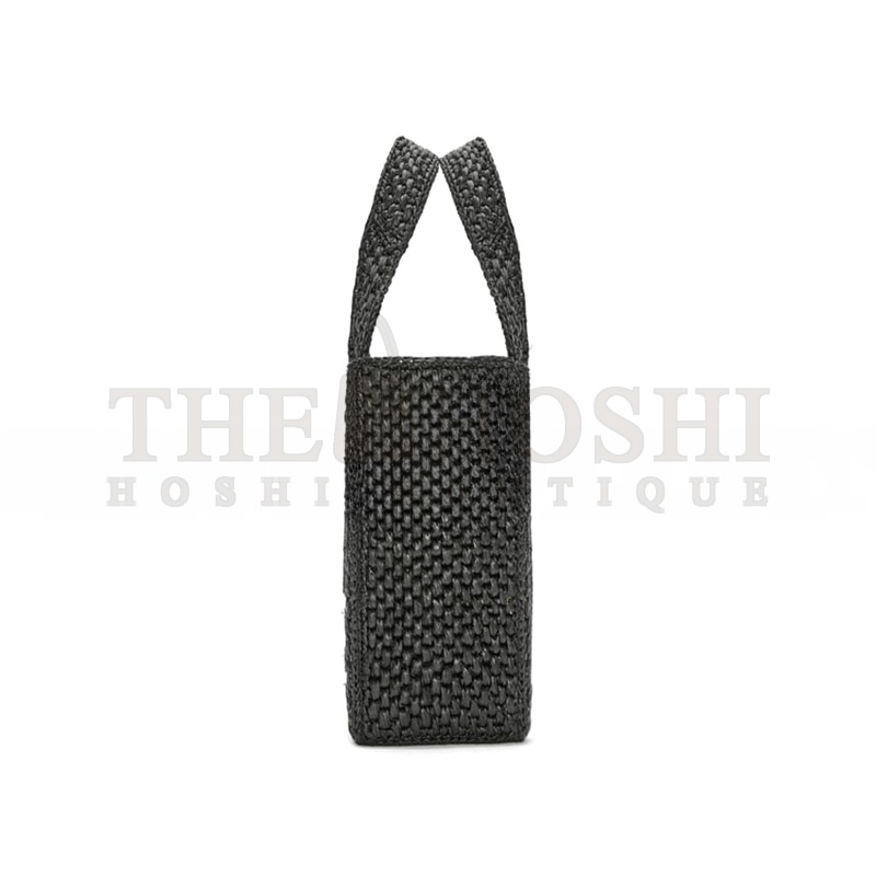L0ew* SMALL L0ew* FONT TOTE IN RAFFIA A685B59X01-1100 (24*19.5*11cm) Master Quality
