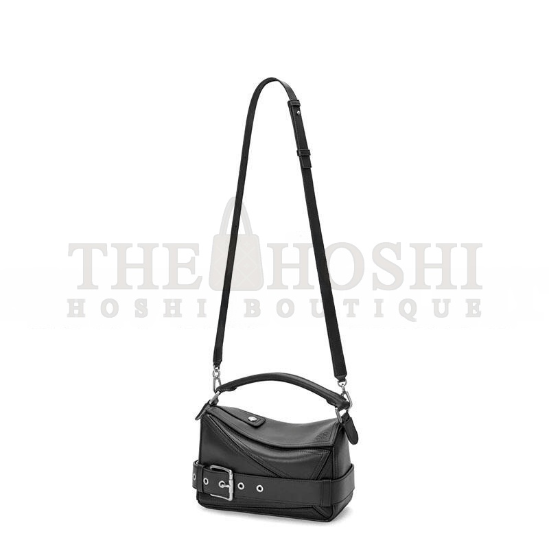 L0ew* SMALL PUZZLE BIKER BAG IN SHINY CALFSKIN A510S21XC7 (24*16.5*10.5cm) Master Quality