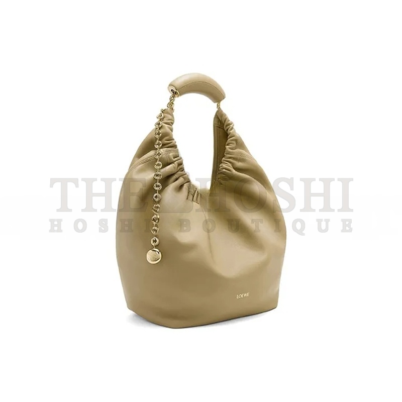 L0ew* MEDIUM SOFT NAPPA SHEEP LEATHER SQUEEZE BAG A914Q37X01-9584 (34*33*13.5cm) Master Quality