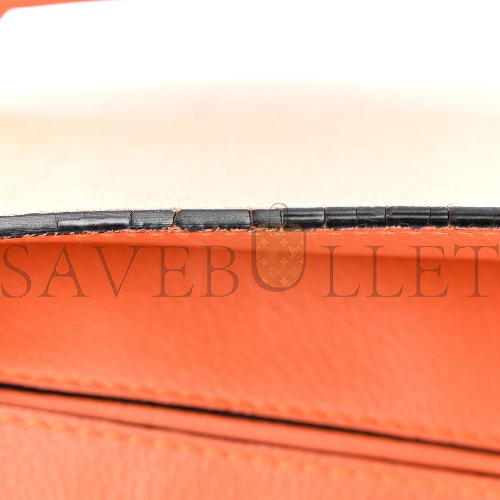 L0ew* CALFSKIN SMALL PUZZLE BAG CORAL (24*16.5*10.5cm) Master Quality