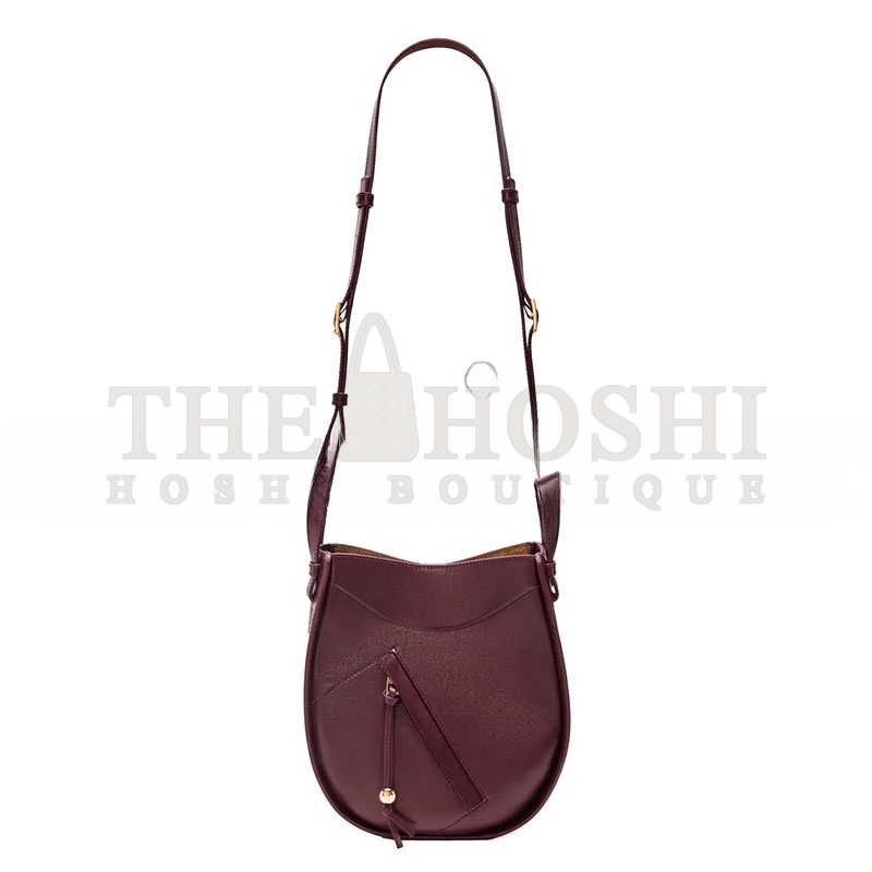 L0ew* HAMMOCK SLICE BAG IN SHINY CALFSKIN A538HHSX01 (21*25*10cm) Master Quality