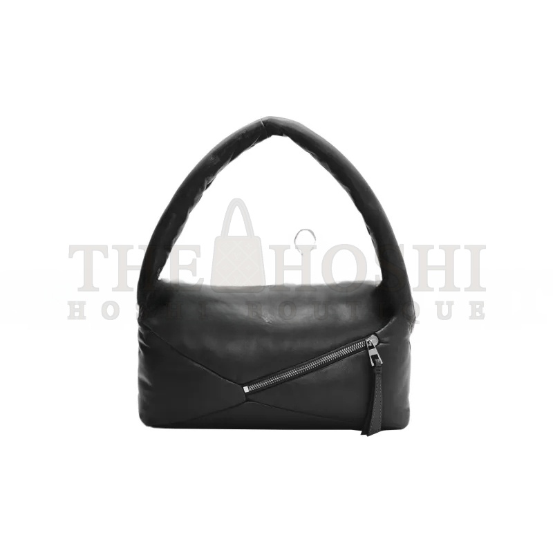 L0ew* PUFFER PUZZLE HOBO BAG IN SHINY NAPPA LAMBSKIN A510J67X13-1100 (28*10*14cm) Master Quality
