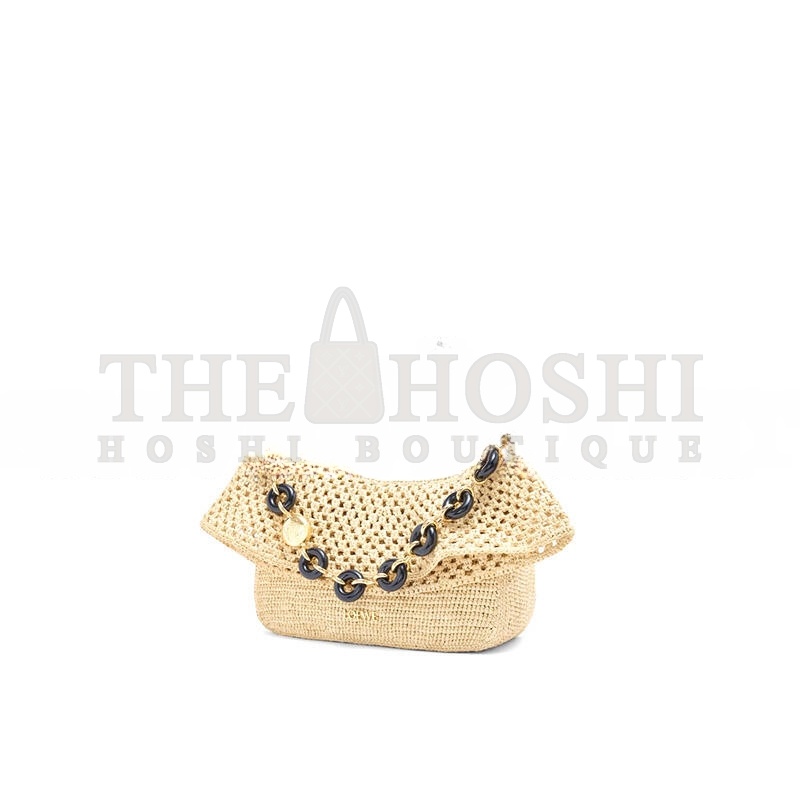 L0ew* MEDIUM OLA BAG IN RAFFIA AND CALFSKIN AP22P22X05 (26*18*13cm) Master Quality