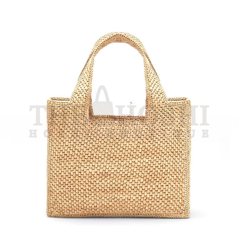 L0ew* FONT TOTE SMALL RAFFIA BAG A685B59X03NF (24*19.5*11cm) Master Quality