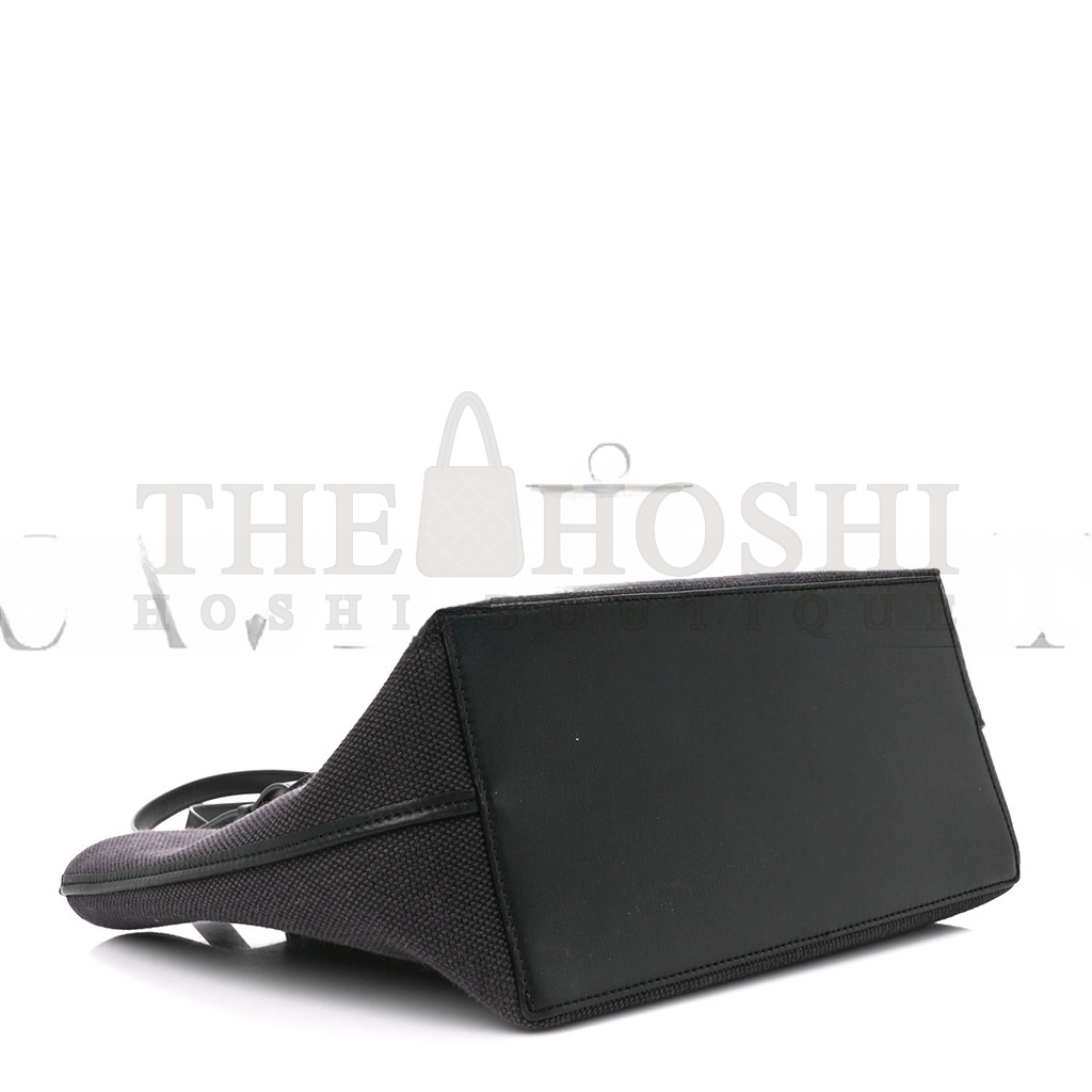L0ew* CANVAS CALFSKIN MEDIUM ANAGRAM TOTE ANTHRACITE (32*30*17cm) Master Quality