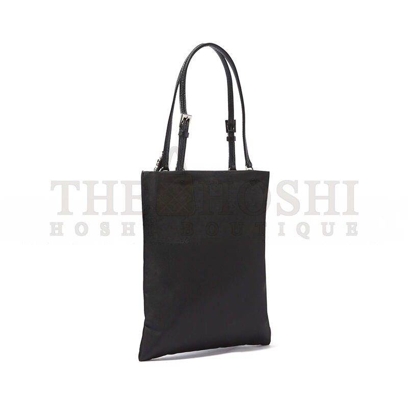 Pra*a LIGHTNING BOLT EMBELLISHED NYLON BAG (18.5*17cm) Master Quality