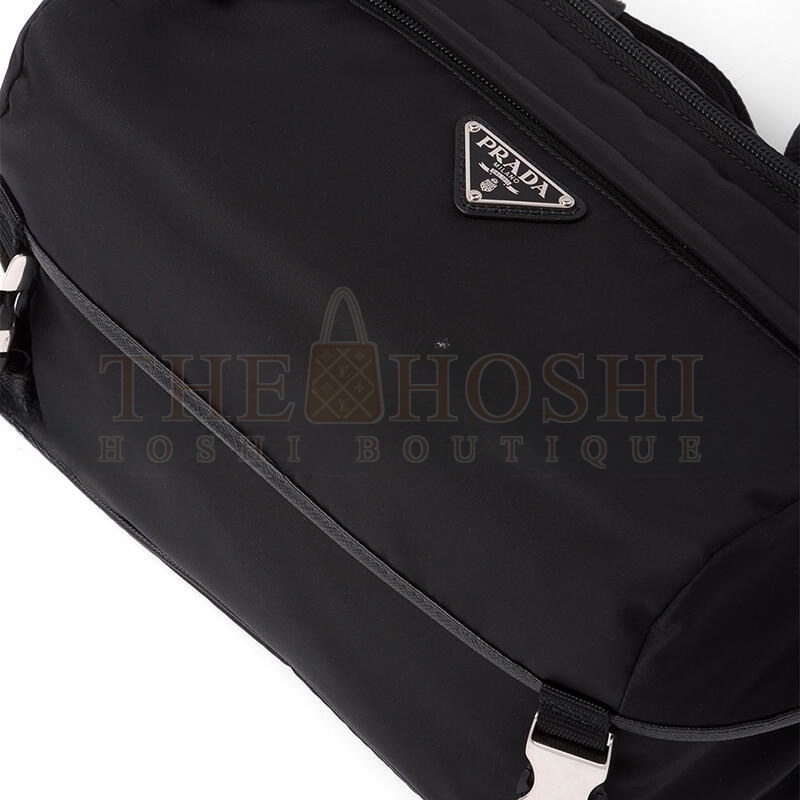 Pra*a RE-NYLON AND SAFFIANO LEATHER SHOULDER BAGS 2VH994 (27*15.5*14cm) Master Quality