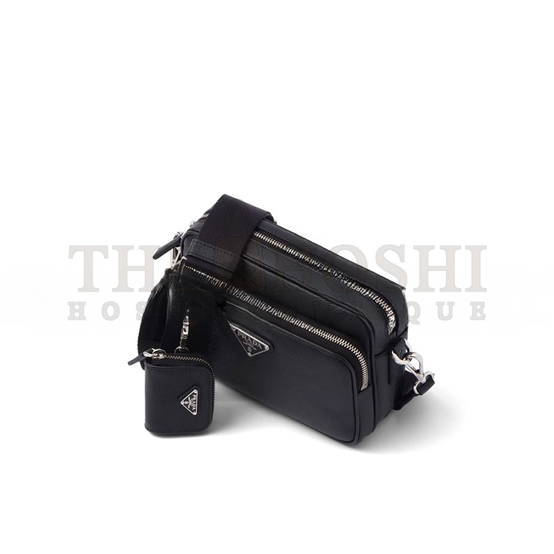 Pra*a SAFFIANO LEATHER SHOULDER BAG 2VH170 (20*13.5*7cm) Master Quality
