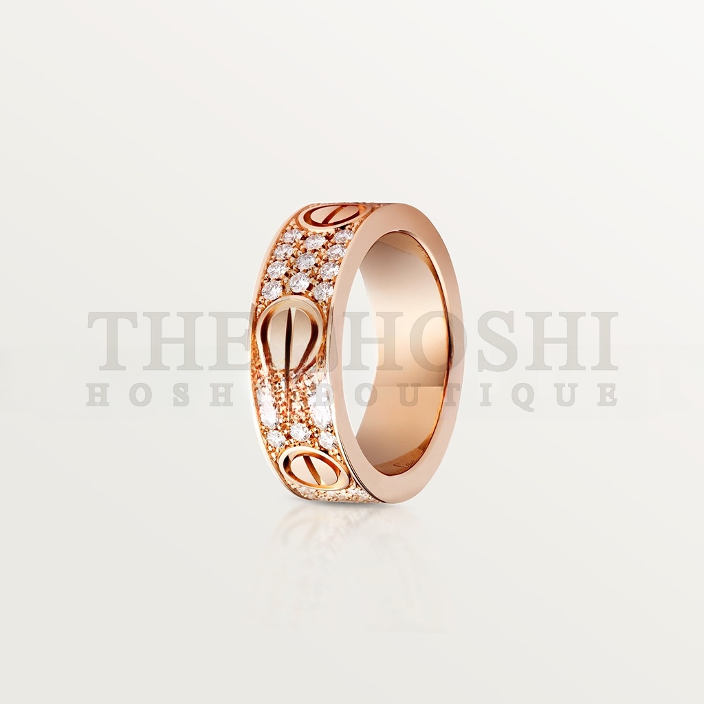 Ca*t1er LOVE RING, D1am0nd-PAVED B4087600 Master Quality