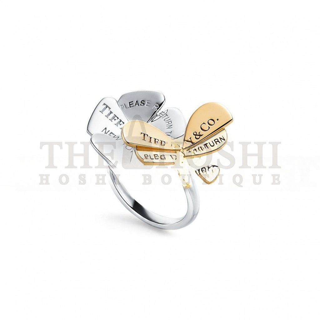 T*f*ny RETURN TO T*f*ny® LOVE BUGS BUTTERFLY FLOWER RING 67071190 Master Quality