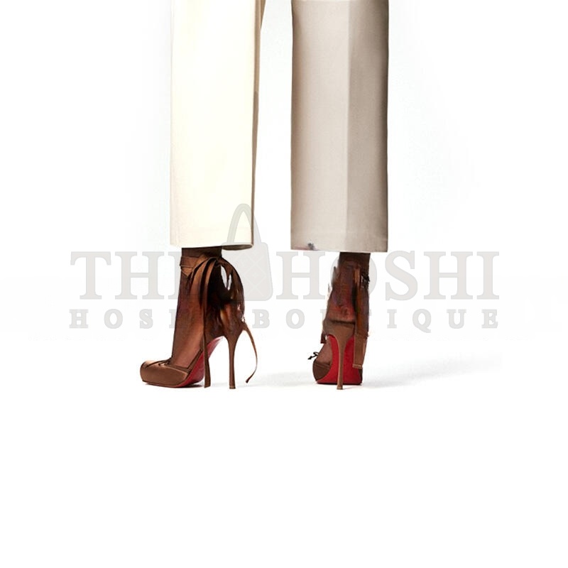 Chr1st1an LOUBOUTIN CASSIA LACE UP100 MM STRAPPY PUMPS 1250498N248 Master Quality