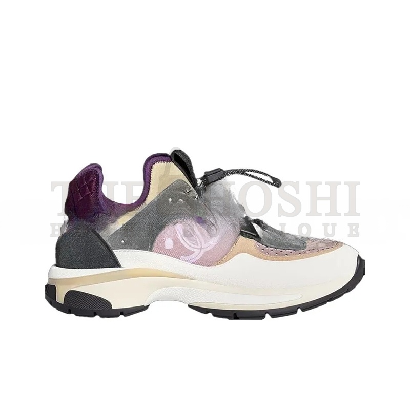 Ch**el SNEAKERS FABRIC, SUEDE CALFSKIN, MESH &amp; FABRIC WHITE, GRAY, PURPLE G39488 Y56142 K4944 Master Quality