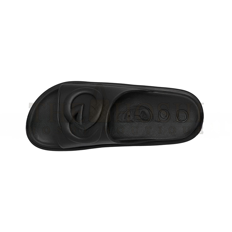 Gvc*1 INTERLOCKING G SLIDE SANDAL BLACK RUBBER 692380 Master Quality