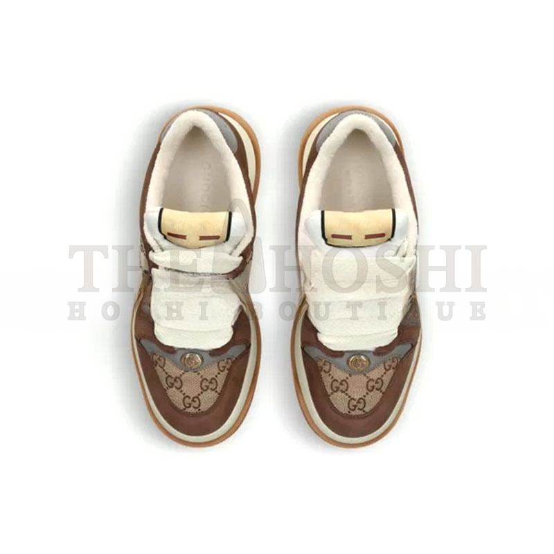 Gvc*1 DOUBLE SCREENER WOVEN AND SUEDE LOW-TOP TRAINERS 570443 Master Quality