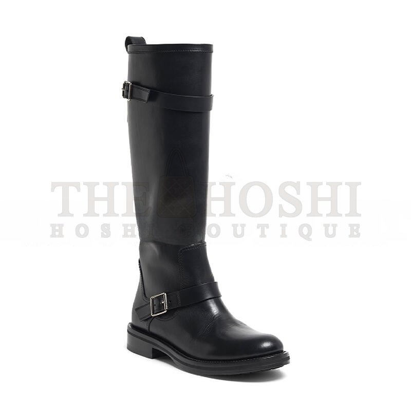 Y51 BIORK LEATHER BUCKLE BIKER BOOTS Master Quality