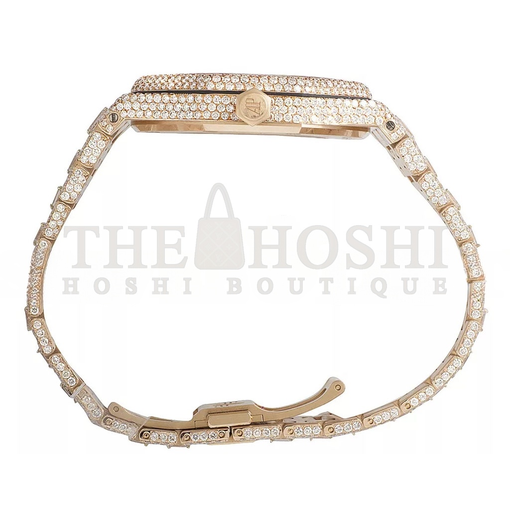 AUDEMARS P1g*et 18K ROSE GOLD ROYAL OAK 41MM D1am0nd WATCH 15400OR.OO.1220OR.02 Master Quality