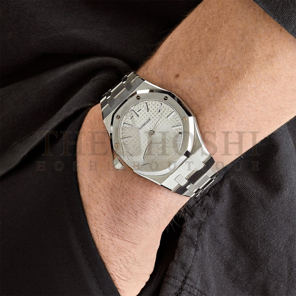 AUDEMARS P1g*et ROYAL OAK STAINLESS STEEL WHITE DIAL 37MM WATCH 15450ST.OO.1256ST.01 Master Quality